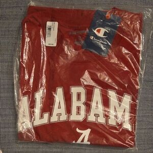 Alabama Champion Crimson Tide  Champion Men's Tee Shirt Medium Red w White New
